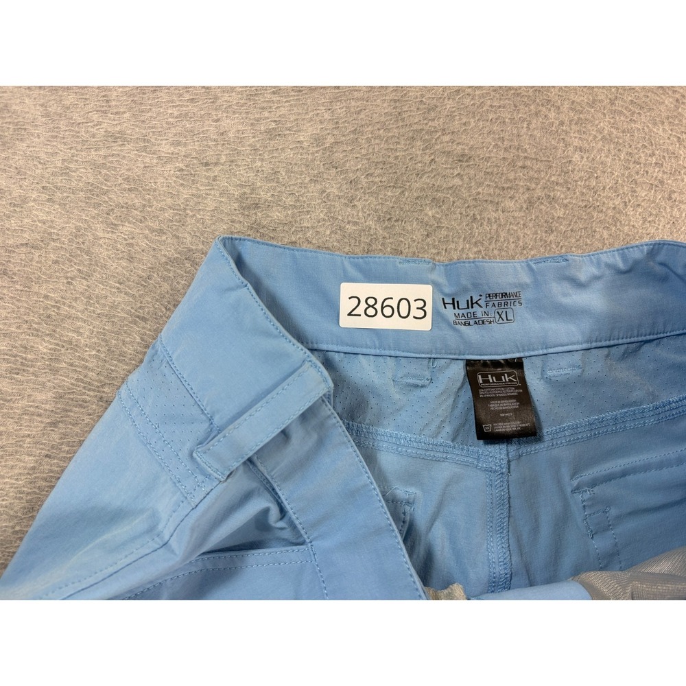 HUK Performance Fabrics Cargo Fishing Shorts (Men's XL) Blue - 10" - Picture 5 of 10